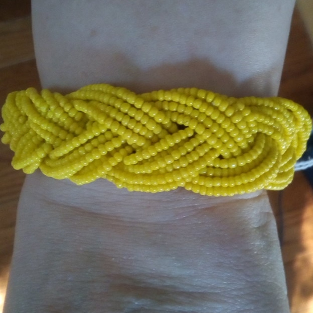 Yellow marisol beaded bracelet